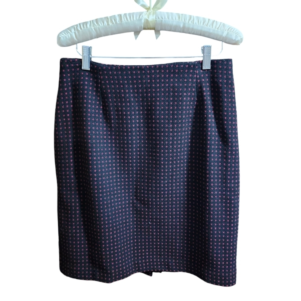 Ann Taylor Wool Blend Skirt Size 10 Vintage Black